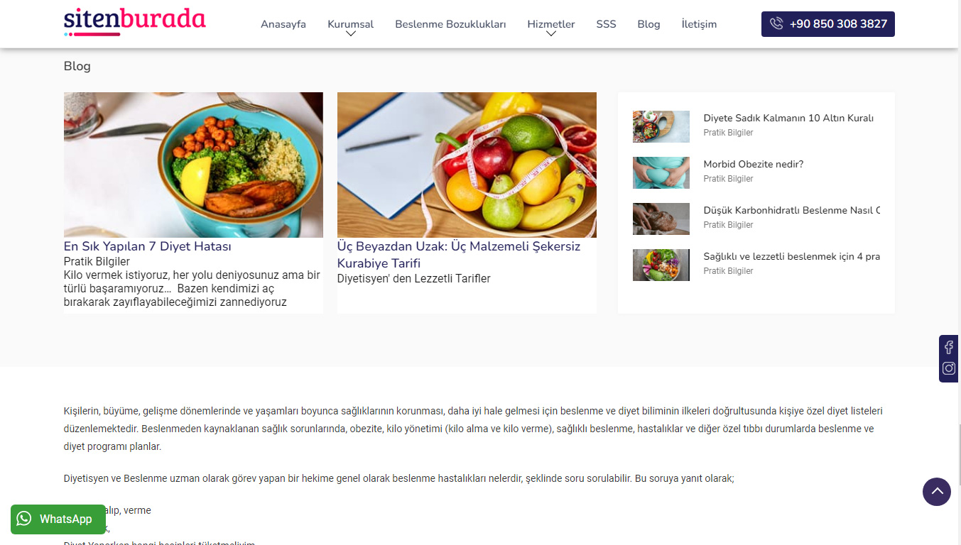 Diyetisyen Teması Diyetisyen Teması